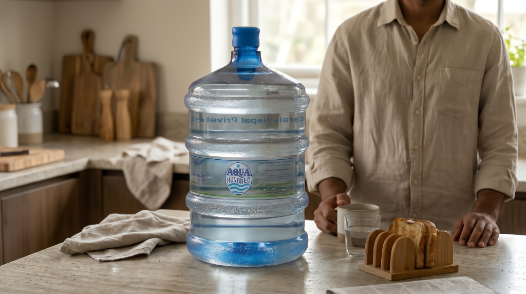 Aqua Hundred 19L jar — Nepal's first refillable water jar